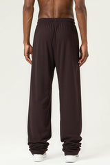 Men's Streetwear Relaxed High-Elastic Straight-Leg Pants