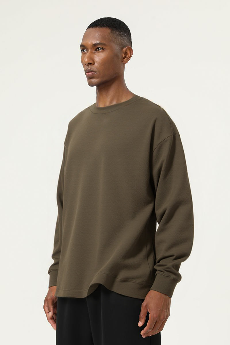 Men's Heavyweight Cotton Long Sleeves T-shirt