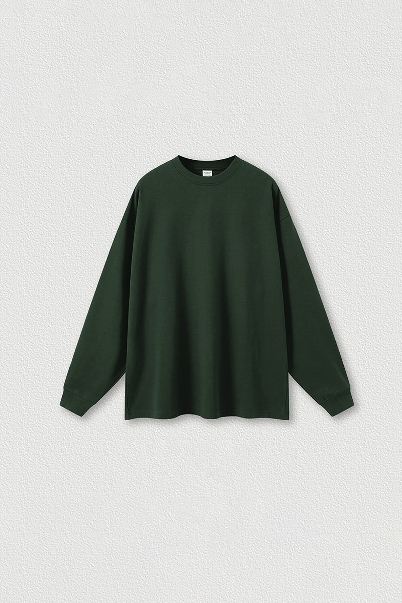 Men's Heavyweight Cotton Long Sleeves T-shirt
